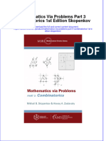 Mathematics Via Problems Part 3 Combinatorics 1St Edition Skopenkov Online Ebook Texxtbook Full Chapter PDF