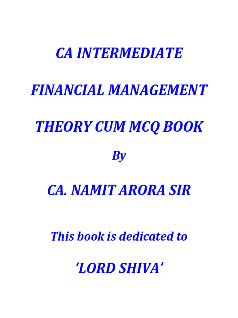 FM Theory Cum MCQ Book | PDF | Bonds (Finance) | Securitization