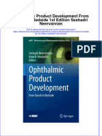 Ebook Ophthalmic Product Development From Bench To Bedside 1St Edition Seshadri Neervannan Online PDF All Chapter