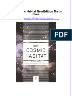 Our Cosmic Habitat New Edition Martin Rees Online Ebook Texxtbook Full Chapter PDF