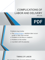 Complications of Labor and Delivery