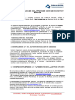 9.67 MODELO DE DEMANDA DE DECLARACION DE UNION DE HECHO POST MORTEM (1)