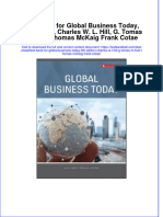PDF Test Bank For Global Business Today 6Th Edition Charles W L Hill G Tomas M Hult Thomas Mckaig Frank Cotae Online Ebook Full Chapter