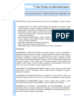 7° Año Técnico en Electromecánica MANTENIMIENTO Y MONTAJE ELECTROMECÁNICO