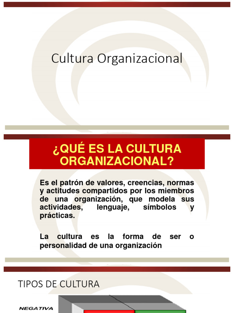 Elementos Clave de la Cultura Organizacional | PDF | Cultura ...