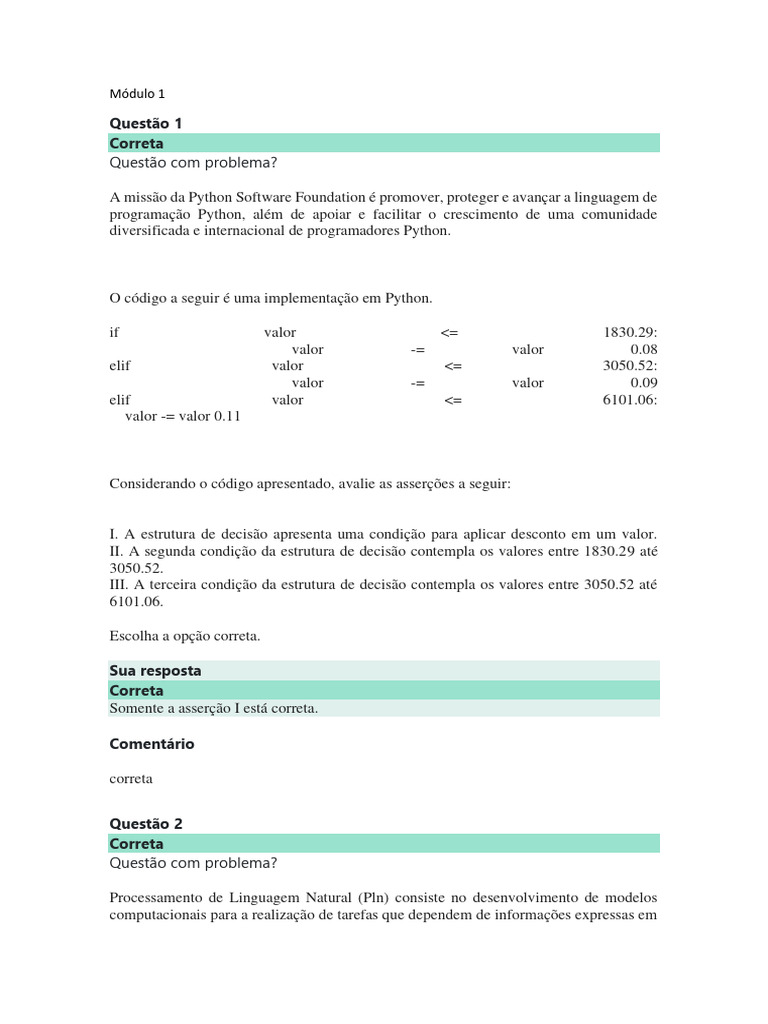 Estruturas de Decisão em Python | PDF | Algoritmos | Python (linguagem ...