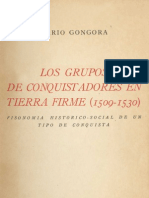 Los Grupos de Conquistadores en Tierra Firme (1509 - 1530) - Mario Góngora