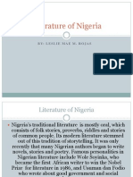 Literature of Nigeria: By: Leslie Mae M. Rojas