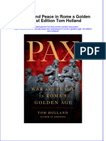 Download Pax War And Peace In Rome S Golden Age 1St Edition Tom Holland online ebook  texxtbook full chapter pdf 