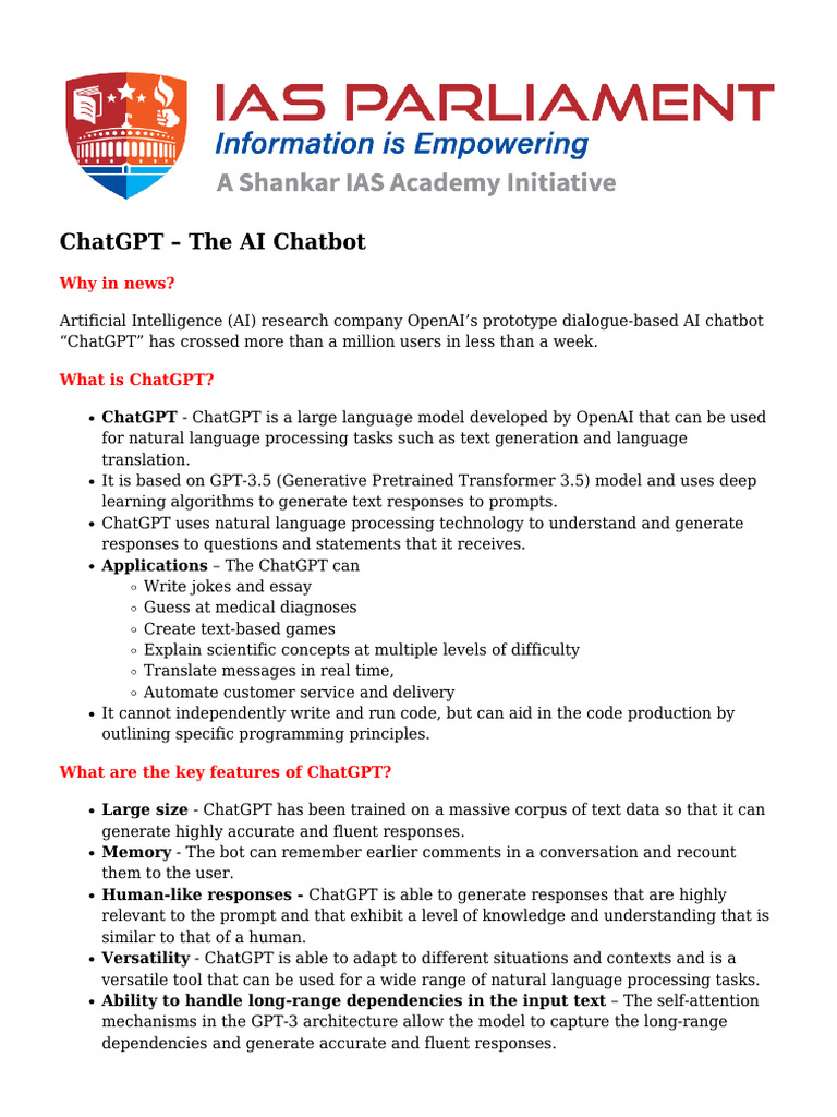 Chatgpt The Ai Chatbot | PDF | Artificial Intelligence | Intelligence ...