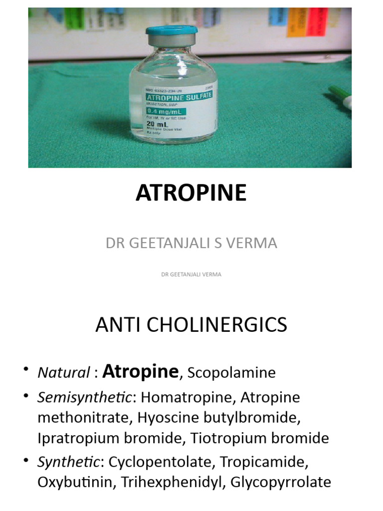Atropine | PDF