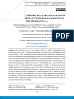 Análisis Multitemporal de La Dinámica de Uso de Suelo Y Cobertura Vegetal en La Microcuenca Del Río Illangama