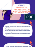 Konsep Profesion & Profesionalisme Keguruan