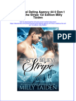 Ebook Paranormal Dating Agency 44 0 Don T Believe The Stripe 1St Edition Milly Taiden Online PDF All Chapter