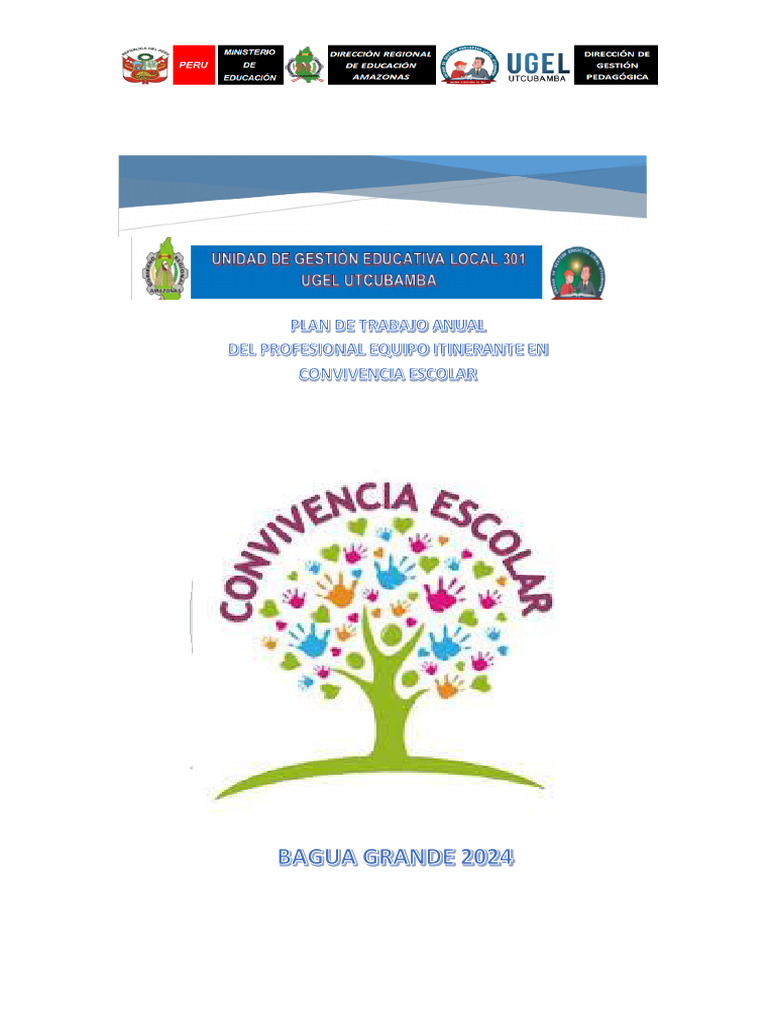 Plan de Convivencia Escolar 2024 d | PDF