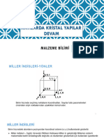 Malzeme Bilimi - 4.ders