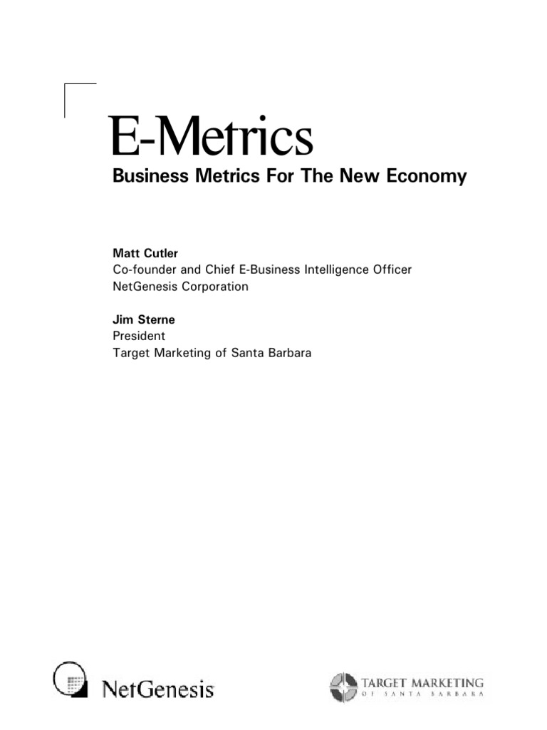E Metrics | PDF | Electronic Business | World Wide Web