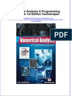 Ebook Numerical Analysis A Programming Approach 1St Edition Vachharajani Online PDF All Chapter