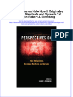 Perspectives On Hate How It Originates Develops Manifests and Spreads 1St Edition Robert J Sternberg Online Ebook Texxtbook Full Chapter PDF