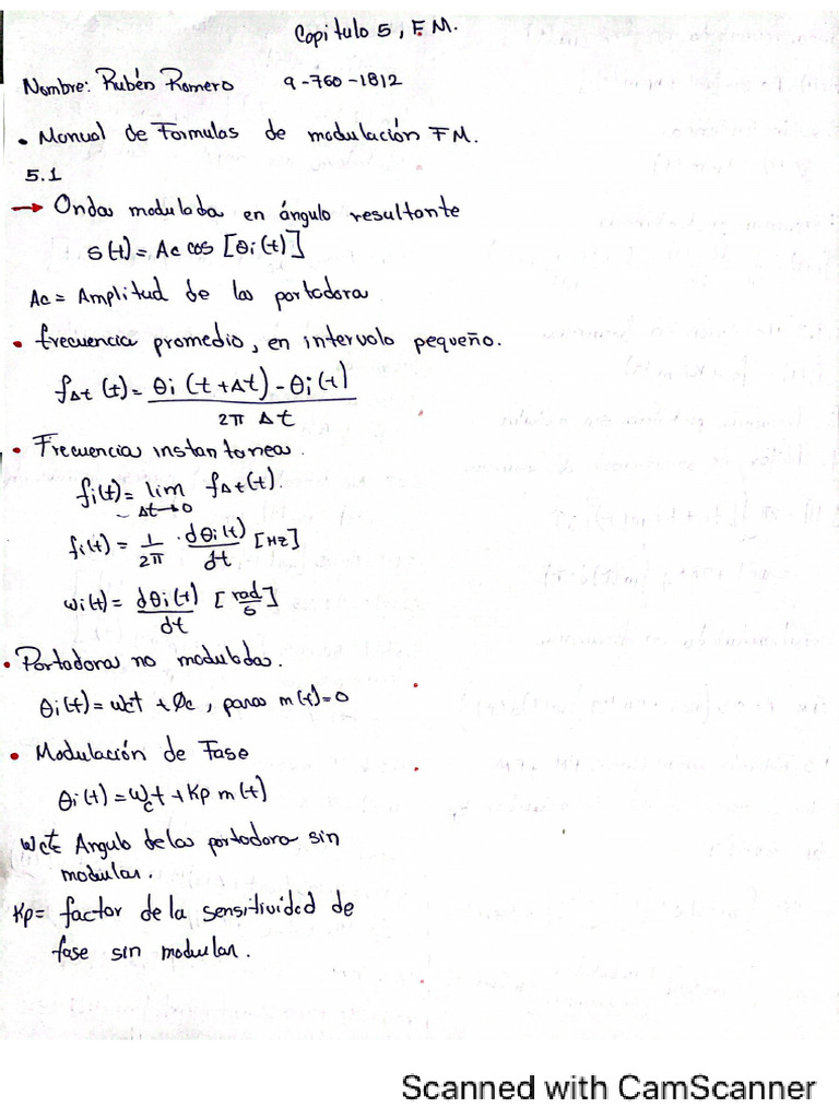 Formulas FM | PDF