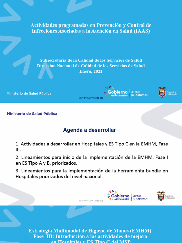 MSP DNCSS PPT 2022 003 | Descargar gratis PDF | Hospital | Higiene