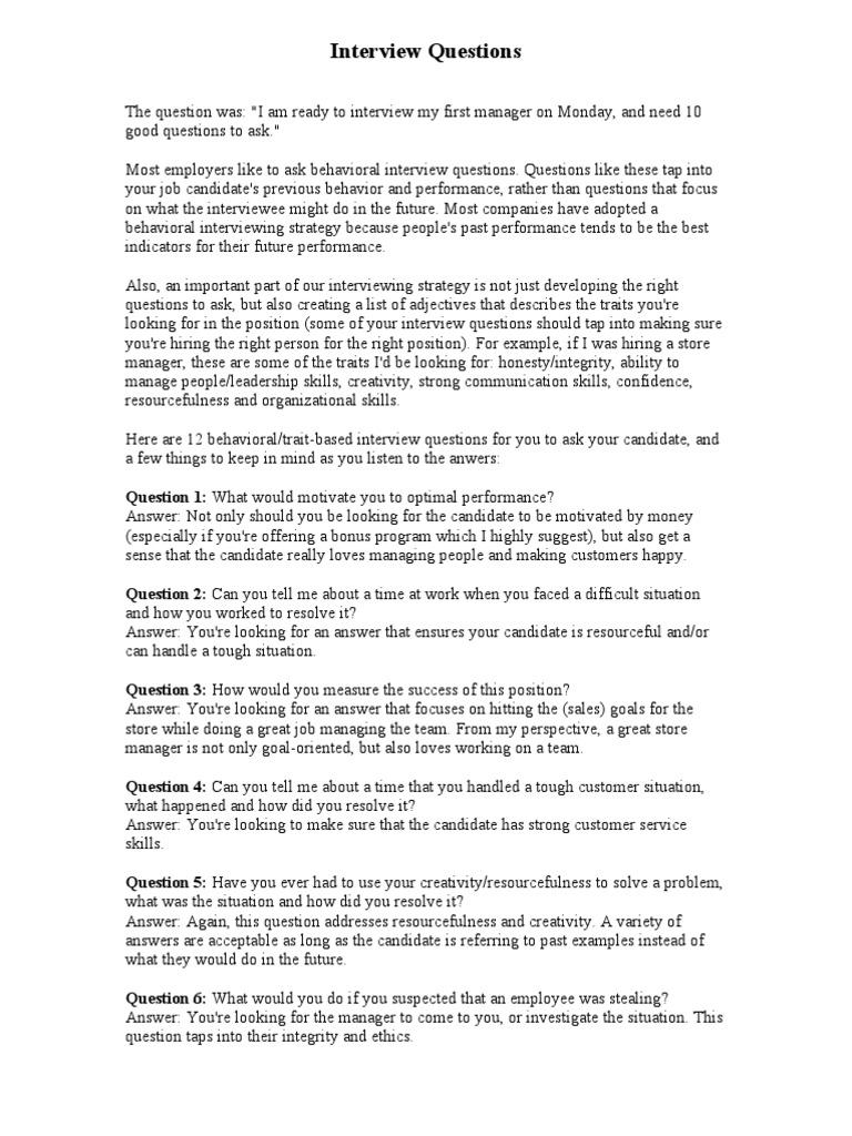 Interview Questions | PDF | Military | Armed Conflict