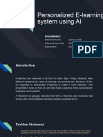 Personalized E-Learning System Using AI