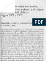 MC0012764 - ROLANDO MELLAFE - Las Primeras Crisis Coloniales Formas de To y El Origen de La Sociedad Chilena Siglos XVI y XVII