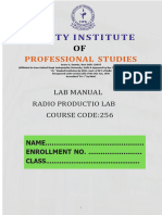 Radio Production Lab Manual