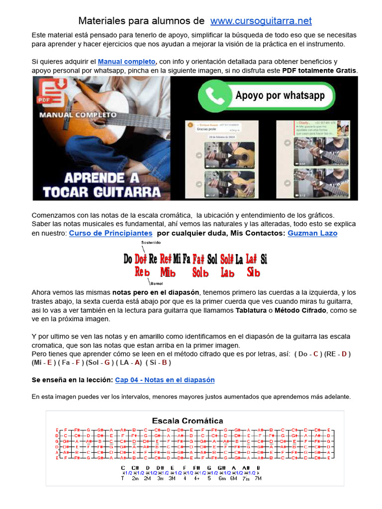 Curso Completo de Guitarra para Principiantes | PDF | Acorde (Música ...