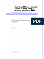 Download Movement Meaning Of Money Monetary Mobilization In Hong Kongs Prodemocracy Movement 何明修 online ebook texxtbook full chapter PDF