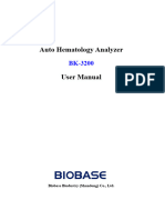 User Manual Auto Hematology Analyzer BK-3200