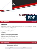 GOLD Teoria Gramatical - Aula 23 - Substantivo e Adjetivos + Correção de Questões (1 - 5)