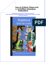 Perspectives On Culture Values and Justice 1St Edition Chandana Chakrabarti Online Ebook Texxtbook Full Chapter PDF