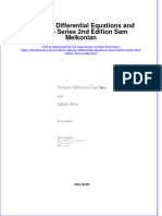 Ordinary Differential Equations and Infinite Series 2Nd Edition Sam Melkonian Online Ebook Texxtbook Full Chapter PDF
