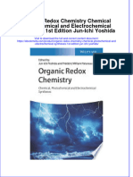 Organic Redox Chemistry Chemical Photochemical and Electrochemical Syntheses 1St Edition Jun Ichi Yoshida Online Ebook Texxtbook Full Chapter PDF