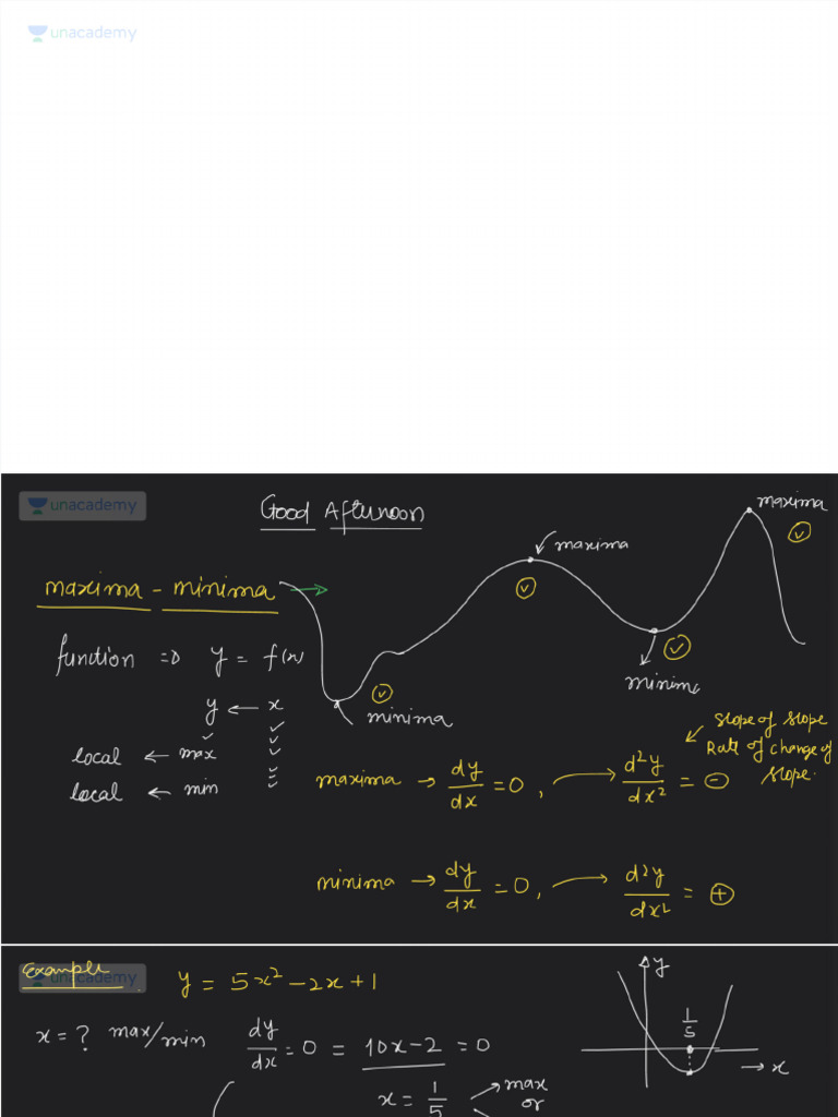 Calculus Differentiation Derivatives of Equations of Motion by Calculus ...