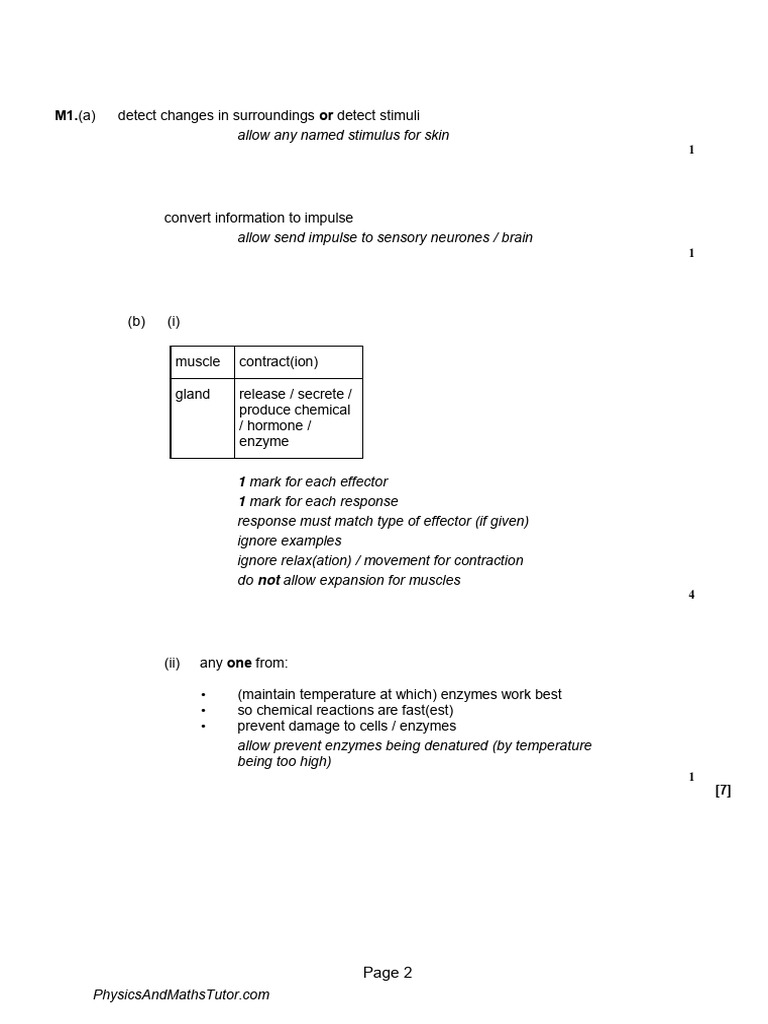 5.1 Homeostasis 2 MS | PDF | Stimulus (Physiology) | Nervous System