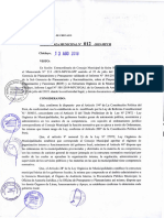 Ordenanza Municipal N° 012-2019-MPCH-A