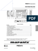 Marantz PMD 670 Service Manual