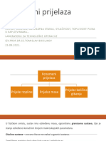 1 - Predavanje - Fenomeni Prijelaza - 25 - 09 - 2021