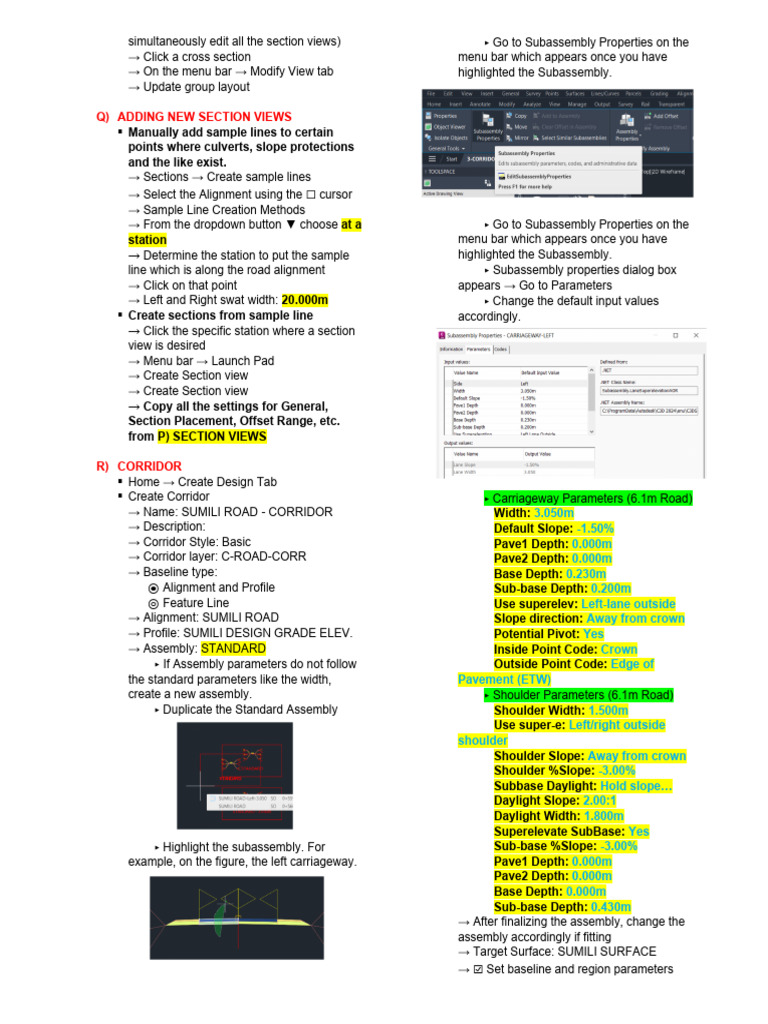 Highway Road Design With Superelevation Part 9 | PDF | Computer ...