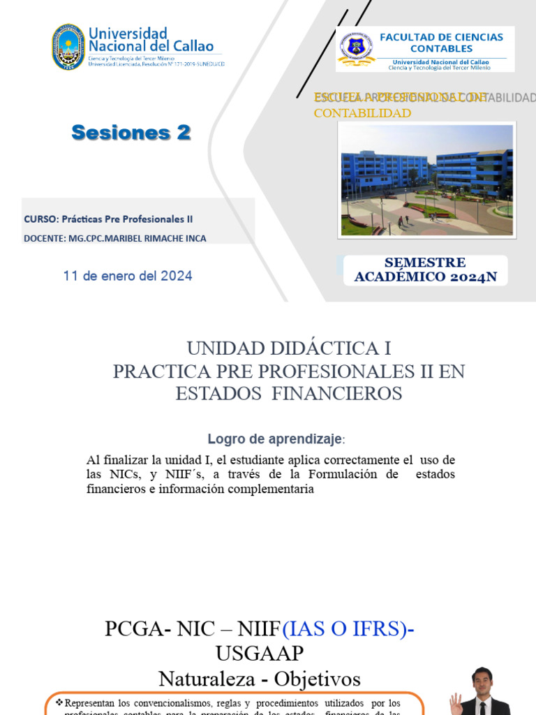 Sesion 2 Practica Pre Profesionales II | PDF | normas internacionales ...
