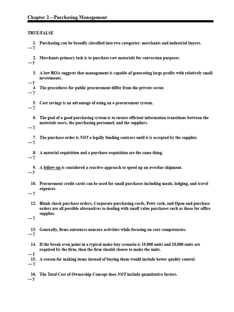 Purchasing Management Insights and Strategies | PDF | Forecasting ...