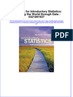 PDF Test Bank For Introductory Statistics Exploring The World Through Data 0321891937 Online Ebook Full Chapter