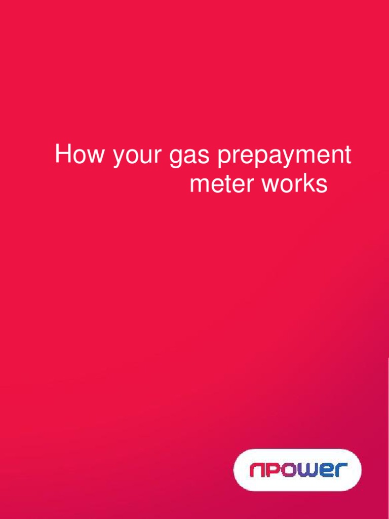Npower Gas Prepayment Guide PDF Credit Finance & Money Management(02)