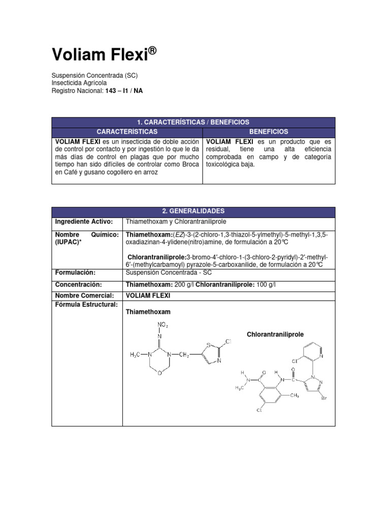 Ec Ficha Tecnica Voliam Flexi | PDF | Agua | Brócoli