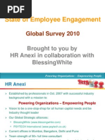 State of Employee Engagement: Global Survey 2010