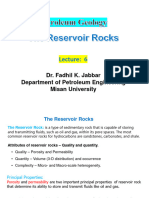 Lecture - 6 - Reservoirs Rocks