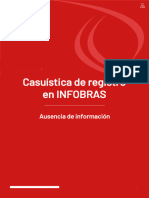 Casuística de Registro en Infobras: Ausencia de Información